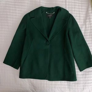 Free shipping Forest Green Talbots Peacoat. Size 6. 💯 WOOL